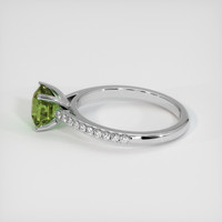 2.53 Ct. Green Sapphire Ring, 18K White Gold 4