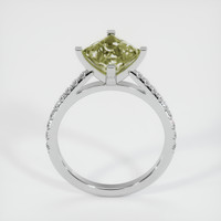 3.20 Ct. Sapphire Ring, 18K White Gold 3