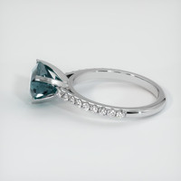 2.59 Ct. Sapphire Ring, 18K White Gold 4