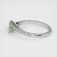 0.81 Ct. Sapphire Ring, 18K White Gold 4