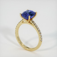 4.52 Ct. Blue Sapphire Ring, 10K Yellow Gold 2