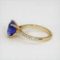 4.52 Ct. Blue Sapphire Ring, 10K Yellow Gold 4