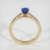 0.89 Ct. Blue Sapphire Ring, 10K Yellow Gold 3