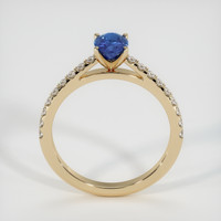 0.82 Ct. Blue Sapphire Ring, 10K Yellow Gold 3