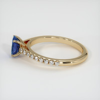 0.82 Ct. Blue Sapphire Ring, 10K Yellow Gold 4