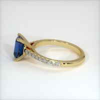 1.36 Ct. Bluish Green Sapphire Ring, 10K Yellow Gold 4