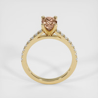 1.64 Ct. Orangish Brown Sapphire Ring, 10K Yellow Gold 3