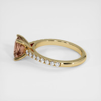 1.64 Ct. Orangish Brown Sapphire Ring, 10K Yellow Gold 4