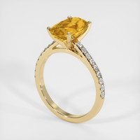 3.00 Ct. Gemstone Ring, 14K Yellow Gold 2