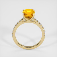 3.21 Ct. Yellow Sapphire Ring, 14K Yellow Gold 3