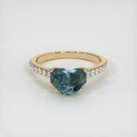 2.59 Ct. Sapphire Ring, 14K Yellow Gold 1