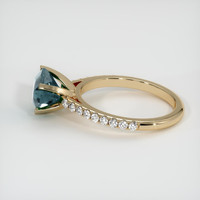 2.59 Ct. Sapphire Ring, 14K Yellow Gold 4