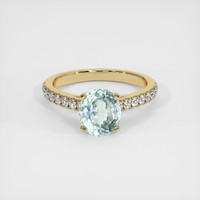 1.79 Ct. Sapphire Ring, 14K Yellow Gold 1