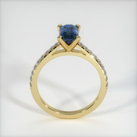 1.36 Ct. Bluish Green Sapphire Ring, 14K Yellow Gold 3