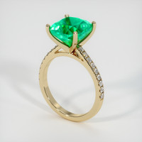 Emerald Ring 4.69 Ct. 18K Yellow Gold Preview