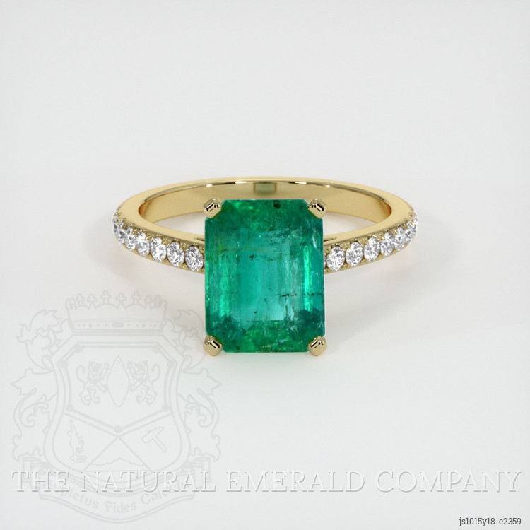 Emerald Ring 2.23 Ct. 18K Yellow Gold | The Natural Emerald Company