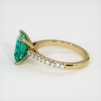 2.23 Ct. Emerald Ring, 18K Yellow Gold 4