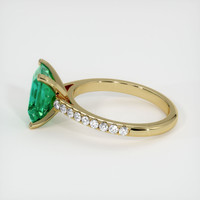 1.59 Ct. Emerald Ring, 18K Yellow Gold 4