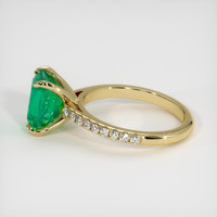 2.54 Ct. Emerald Ring, 18K Yellow Gold 4