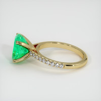 1.91 Ct. Emerald Ring, 18K Yellow Gold 4