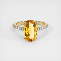 3.00 Ct. Gemstone Ring, 18K Yellow Gold 1