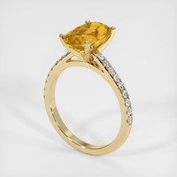 3.00 Ct. Gemstone Ring, 18K Yellow Gold 2