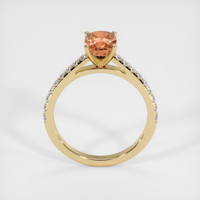 1.59 Ct. Padparadscha Sapphire Ring, 18K Yellow Gold 3