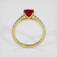 1.00 Ct. Ruby Ring, 18K Yellow Gold 3