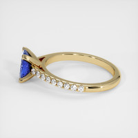 1.24 Ct. Blue Sapphire Ring, 18K Yellow Gold 4