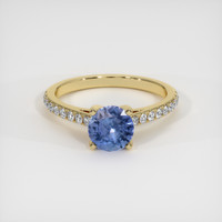 2.00 Ct. Sapphire Ring, 18K Yellow Gold 1