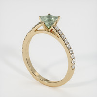 0.81 Ct. Sapphire Ring, 18K Yellow Gold 2