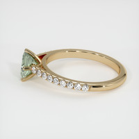 0.81 Ct. Sapphire Ring, 18K Yellow Gold 4
