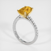 3.00 Ct. Gemstone Ring, 14K Yellow & White 2