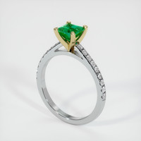 Emerald Ring 0.79 Ct. 18K Yellow White Preview