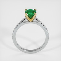 0.98 Ct. Emerald Ring, 18K Yellow & White 3