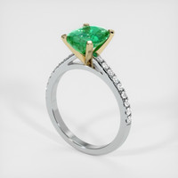 Emerald Ring 1.67 Ct., 18K Yellow White Preview