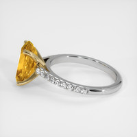 3.00 Ct. Gemstone Ring, 18K Yellow & White 4