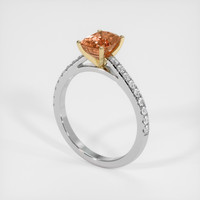 1.59 Ct. Sapphire Ring, 18K Yellow & White 2