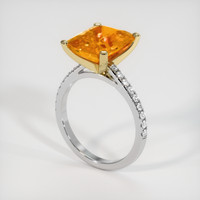 6.06 Ct. Sapphire Ring, 18K Yellow & White 2