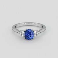 1.75 Ct. Blue Sapphire Ring, Platinum 950 1
