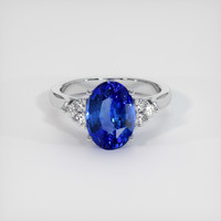 3.07 Ct. Blue Sapphire Ring, Platinum 950 1