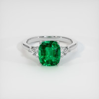2.52 Ct. Emerald Ring, Platinum 950 1