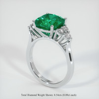 Emerald Ring 6.21 Ct., Platinum 950 Preview