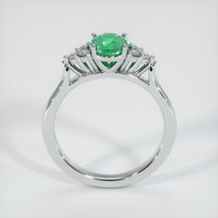 0.92 Ct. Emerald Ring, Platinum 950 3