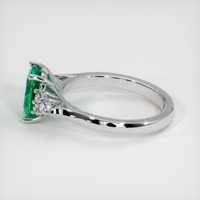 1.32 Ct. Emerald Ring, Platinum 950 4