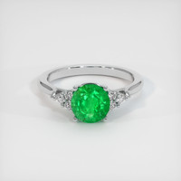 1.49 Ct. Emerald Ring, Platinum 950 1