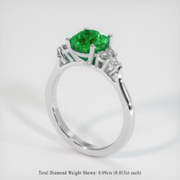 1.49 Ct. Emerald Ring, Platinum 950 2