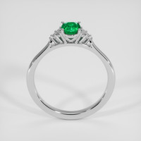 0.73 Ct. Emerald Ring, Platinum 950 3