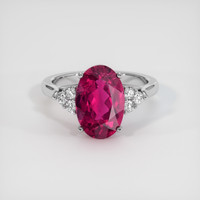 3.20 Ct. Gemstone Ring, Platinum 950 1