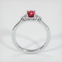 0.69 Ct. Ruby Ring, Platinum 950 3